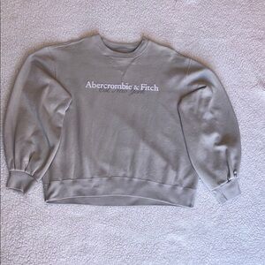 Abercrombie & Fitch Gray Crew Neck Sweater Soft Cotton Blend